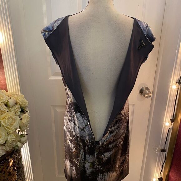 Escada 100% silk floral print dress, size 38(S) - Picture 9 of 12